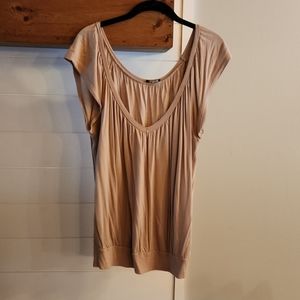 Lascana V-neck Top Tan Size Large